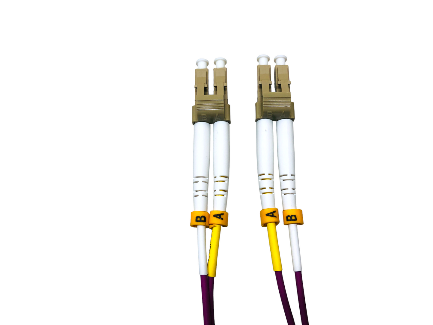 LC to LC Multi Mode Duplex Fiber Optic Patch Cable OM4 LSZH 2mm