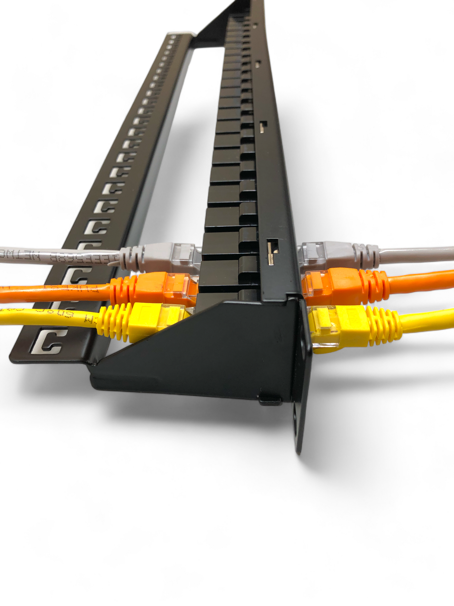 24 Port Patch Panel 1U UTP with Inline Keystone CAT6 Coupler (Populated)