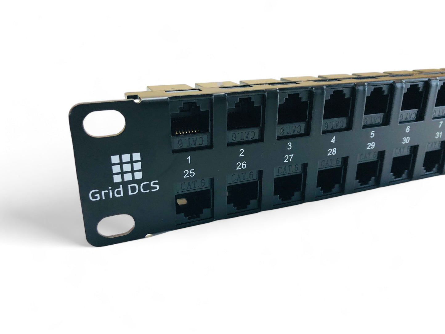 48 Port High Density 1U Patch Panel UTP with Inline Keystone CAT6 Coupler (Populated)