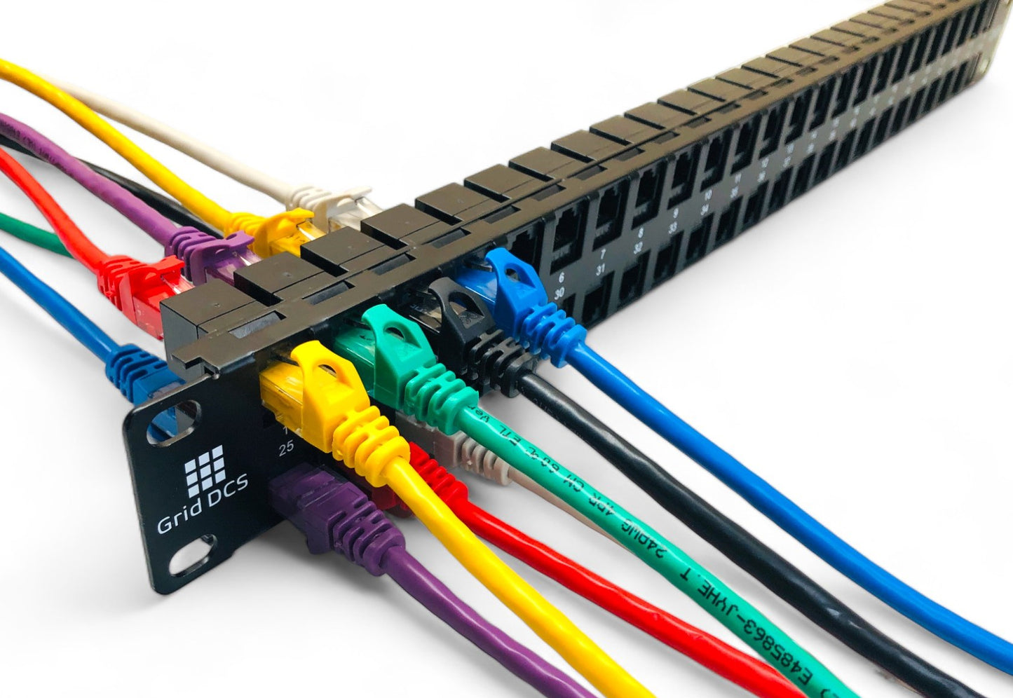 48 Port High Density 1U Patch Panel UTP with Inline Keystone CAT6 Coupler (Populated)