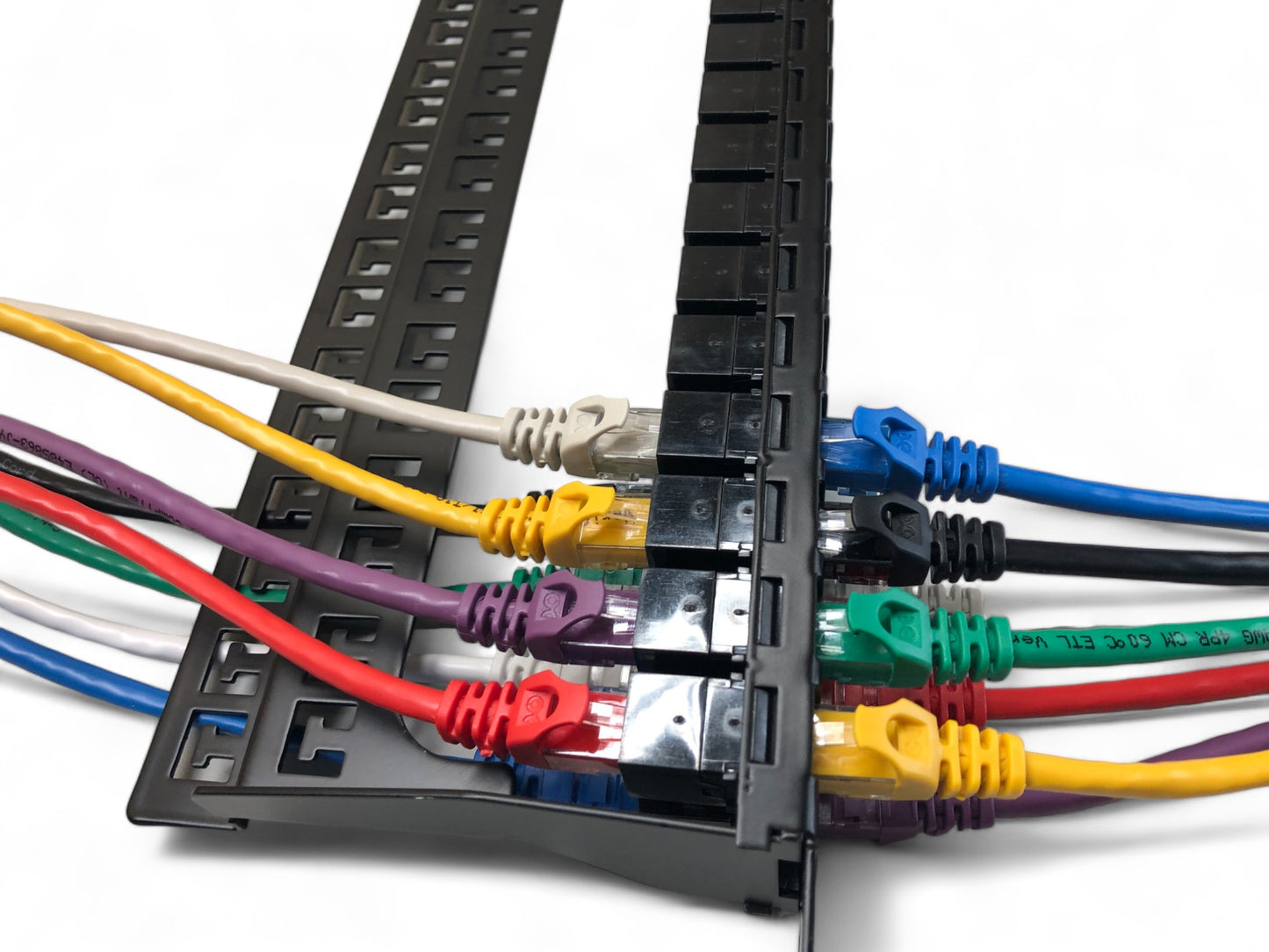 48 Port High Density 1U Patch Panel UTP with Inline Keystone CAT6 Coupler (Populated)