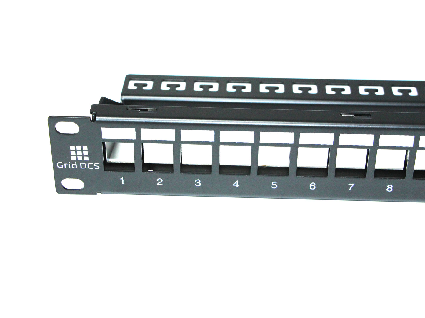 24-Port Patch Panel 1U (Blank) - Accepts Keystone modules (RJ45 CAT6)