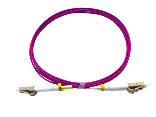 LC to LC Multi Mode Duplex Fiber Optic Patch Cable OM4 LSZH 2mm