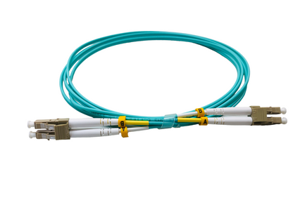 LC to LC Multi Mode Duplex Fiber Optic Patch Cable OM3 LSZH 2mm