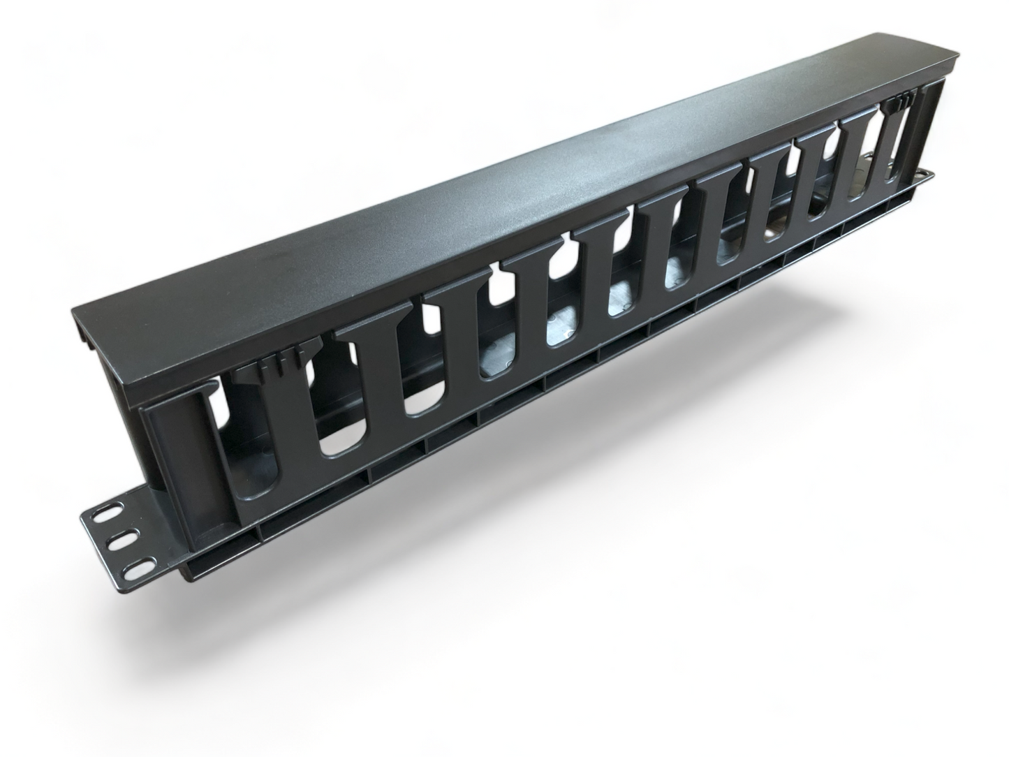 2U Black Horizontal Cable Management 12 Slot (Plastic)…