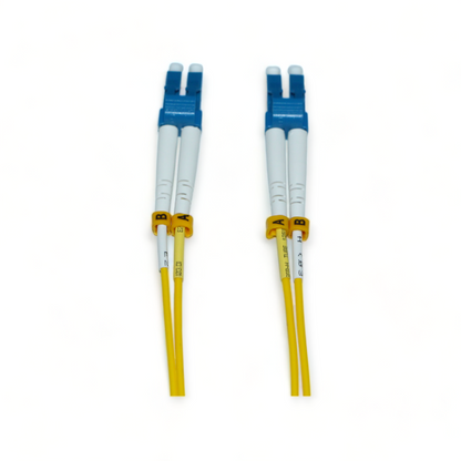 LC to LC Single Mode Duplex Fiber Optic Patch Cable OS2 G657A2 LSZH 1.6mm
